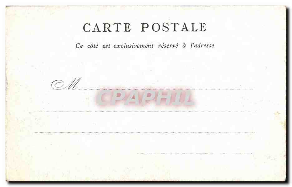 CPA Paris Institut Bon Marche — Rückseite
