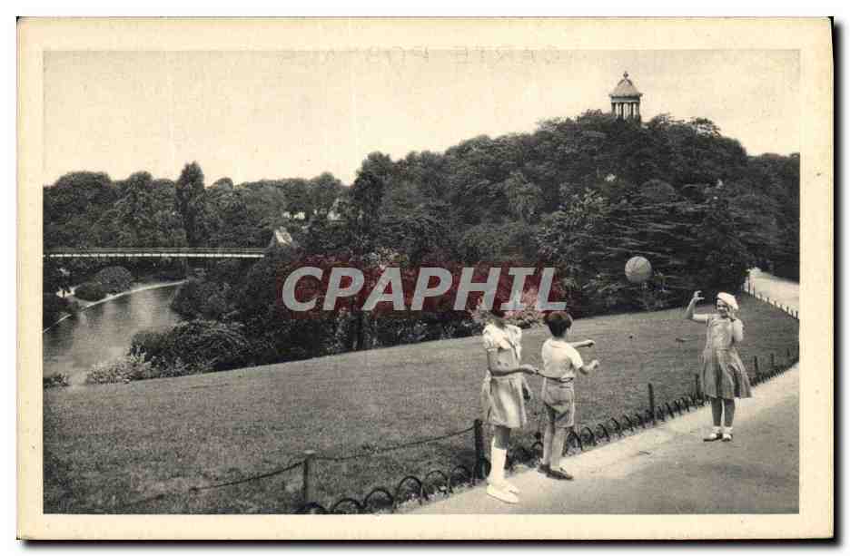 CPA Paris Jeux d enfants Buttes Chaumont