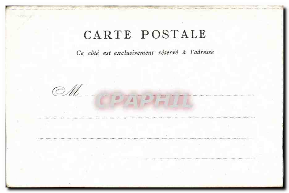 CPA Paris St Germain l auxerrois — Verso