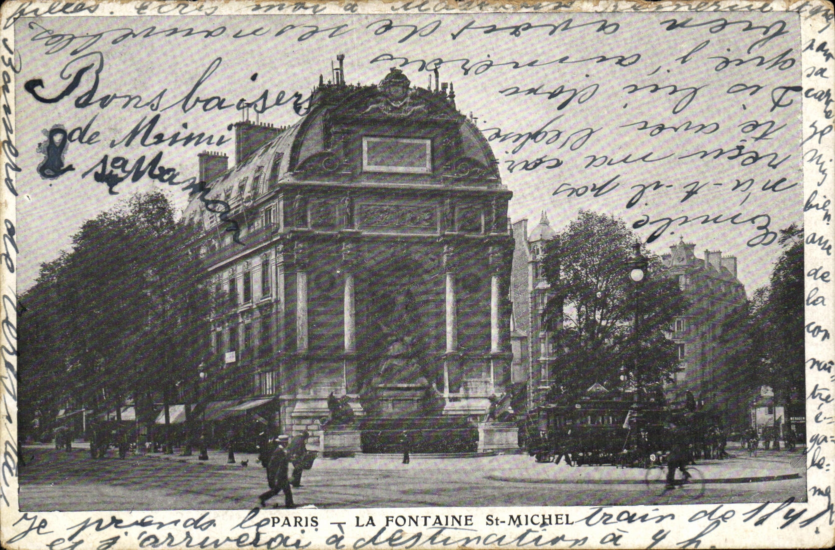 CPA Paris Fontaines St Michel