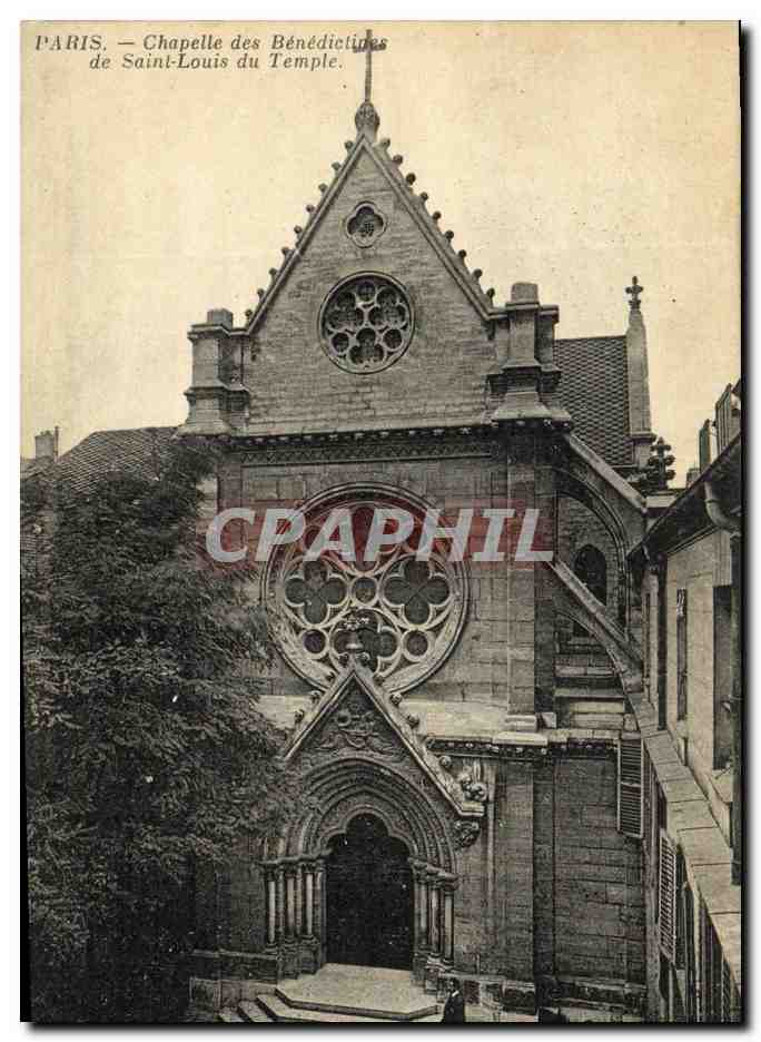 CPA Paris Chapelle des Benedietines de Saint Louis du Temple