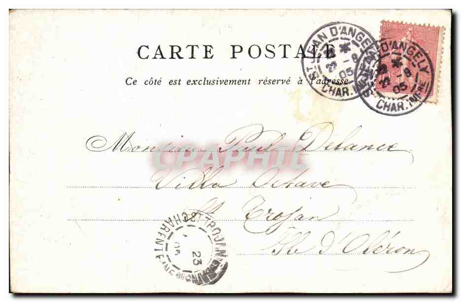 CPA Paris St Germain Lauxerrois Bon Marche — Rückseite