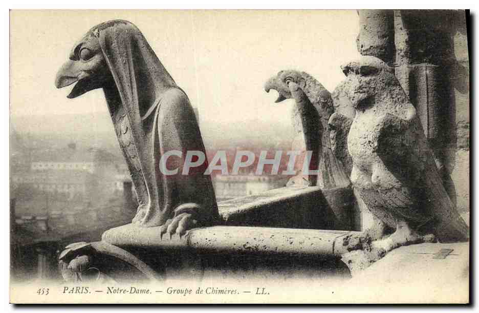 CPA Paris Notre Dame Groupe de Chimeres