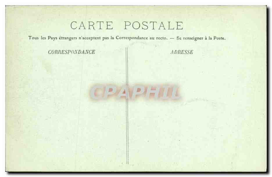 CPA Paris Notre Dame Groupe de Chimeres — Verso