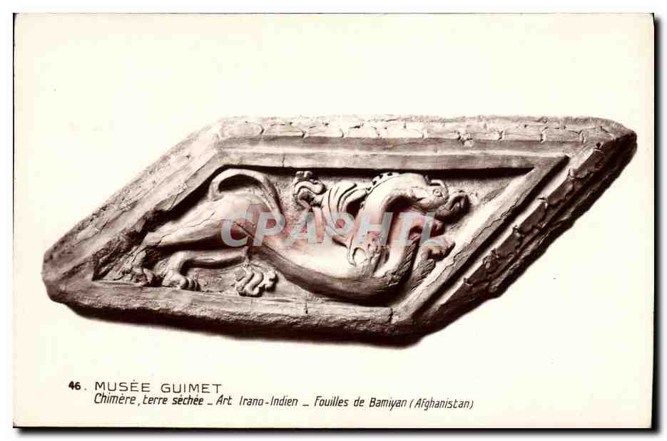 CPA Paris Musee Guimet Chimere Art irano indien Fouille s deBamiyan Afghanistan