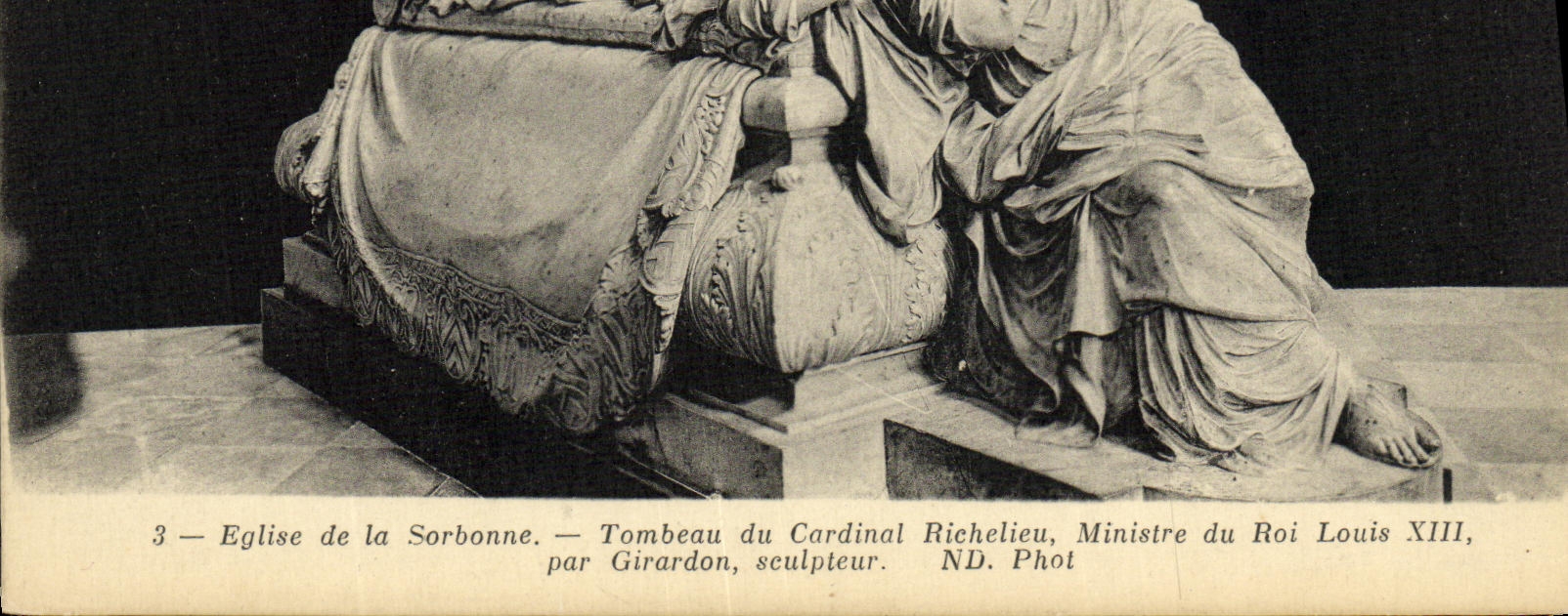 CPA Paris Eglise de la Sorbonne Tombeau Cardinal Richelieu Ministre du roi Louis XIII par Girardon