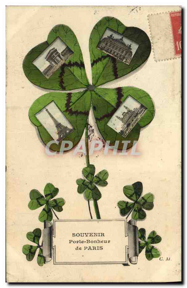 CPA Paris Trefle a quatre feuilles