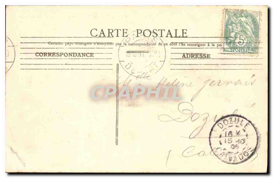 CPA Paris Boulevard St Demis — Verso