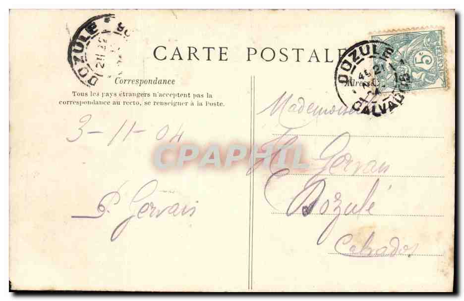 CPA Paris Avenue de L Opera — Rückseite
