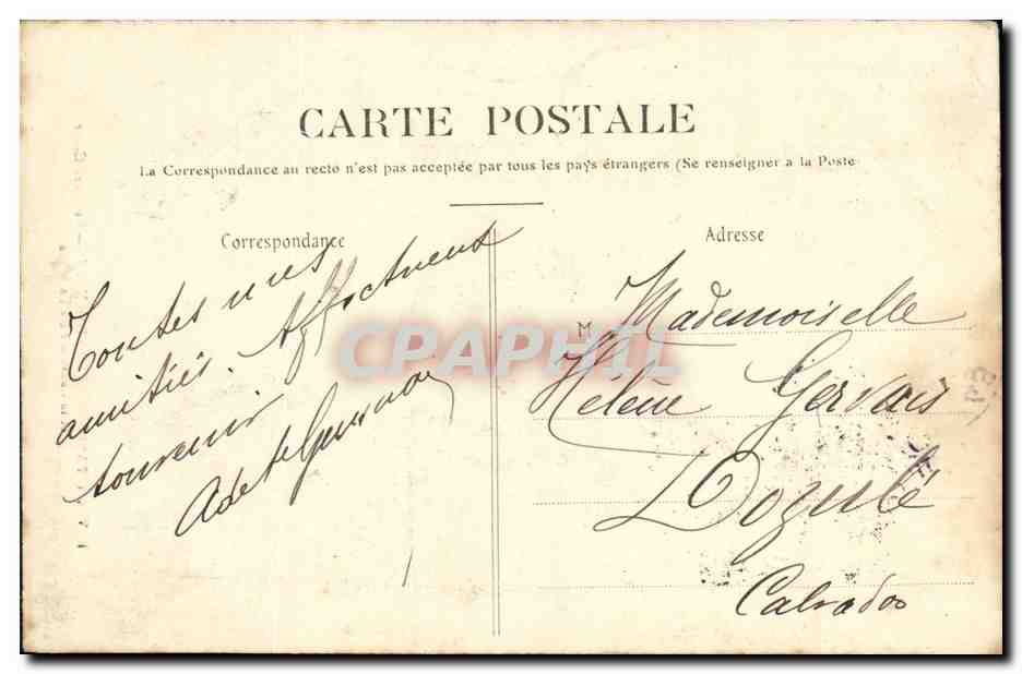 CPA Paris Montmatre Le Sacre Coeur — Rückseite