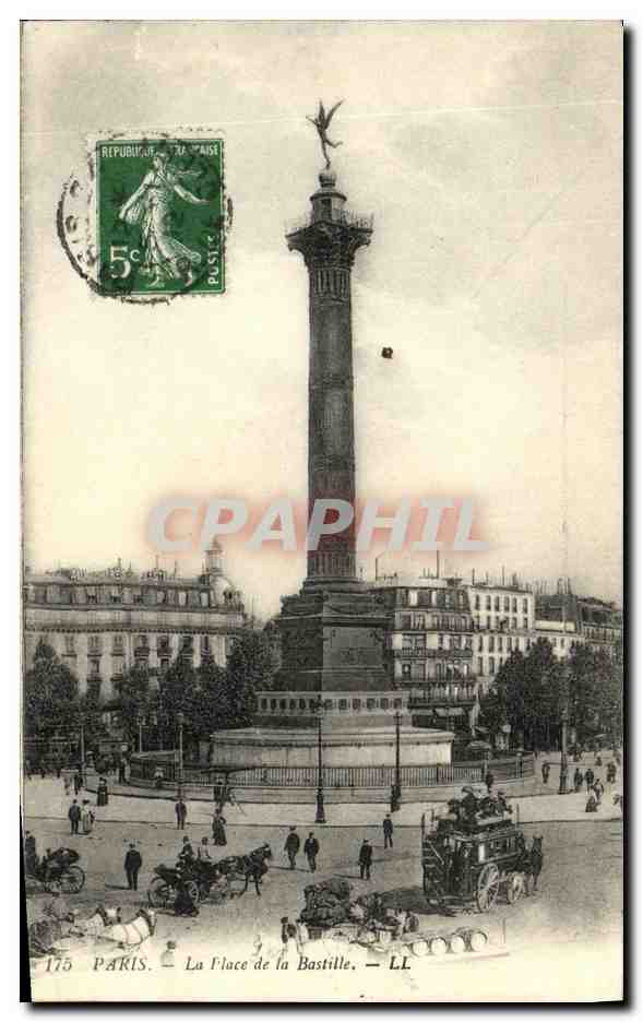 CPA Paris La Flace de la Bastille