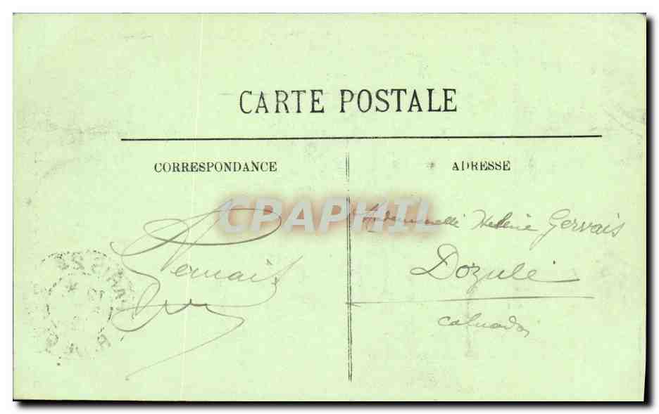 CPA Paris La Flace de la Bastille — Rückseite