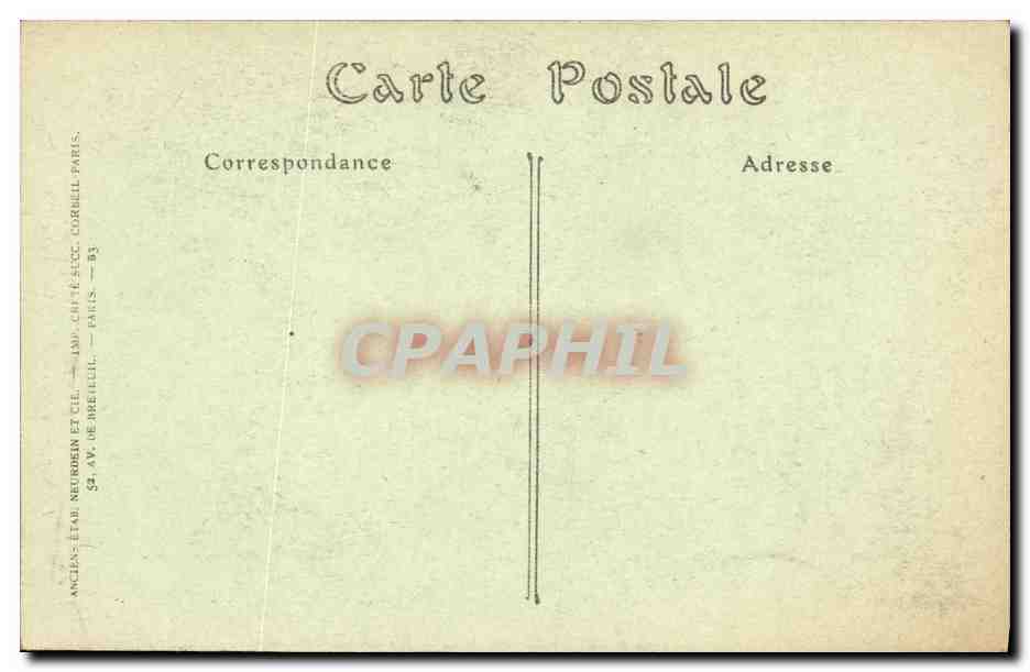 CPA Paris Notre Dame Facade Portail de Droite — Verso