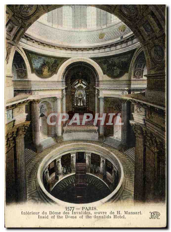CPA Paris Interieur du dome des Invalides 