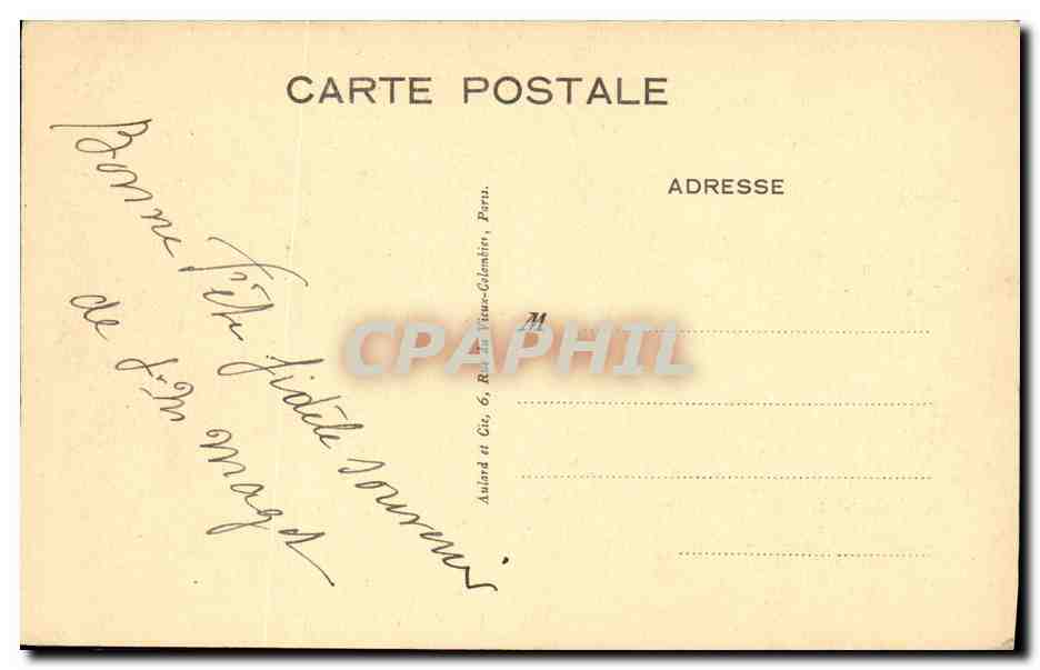 CPA Paris Chapelle De La Maison Mere Des Filles De La Charite rue du Bac — Rückseite
