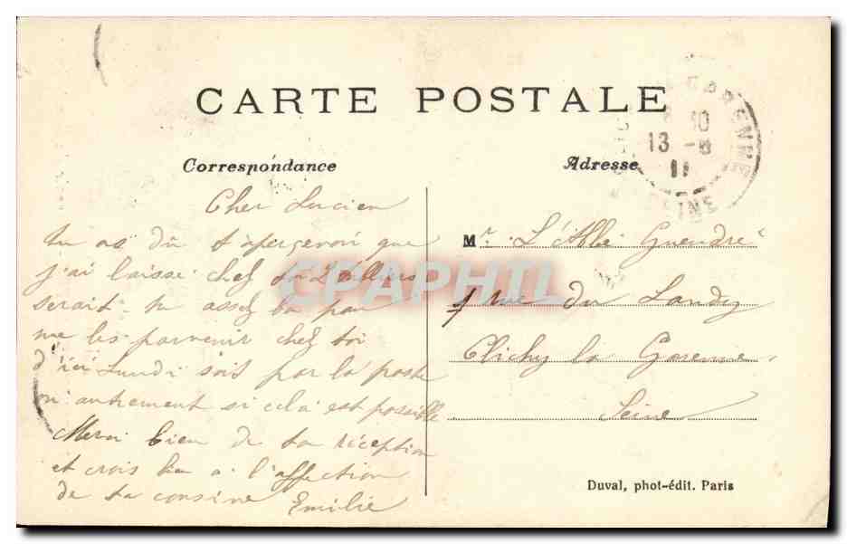 CPA Paris Montmartre Souvenir du Sacre Coeur Chist — Rückseite
