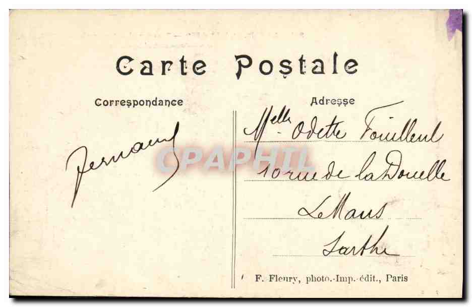 CPA Paris Panorama des Boulevards de la Madeleine des Italiens et des Capucines — Rückseite