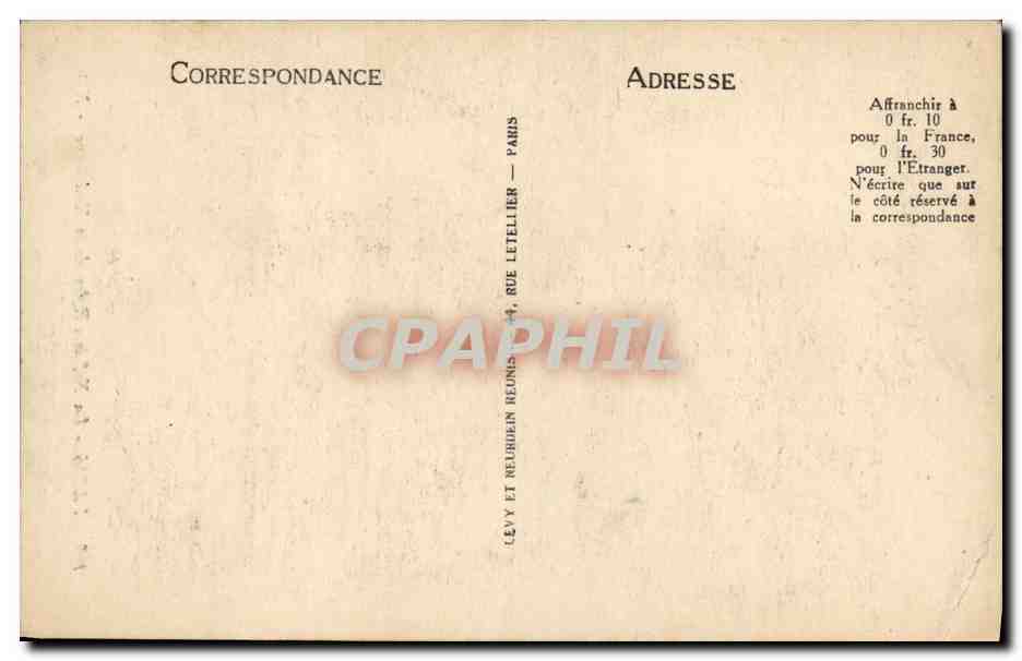 CPA Paris La Nef de l Eglise de la Madeleine — Verso