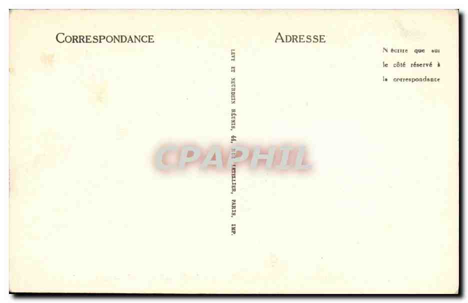 CPA Paris Notre Dame Facade Tympan du Portal Central — Verso