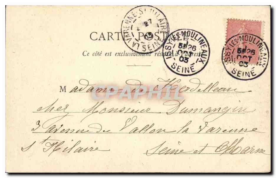 CPA Paris Mairie de l Arrondissement Eglise St Gernain l Auxerrois — Verso