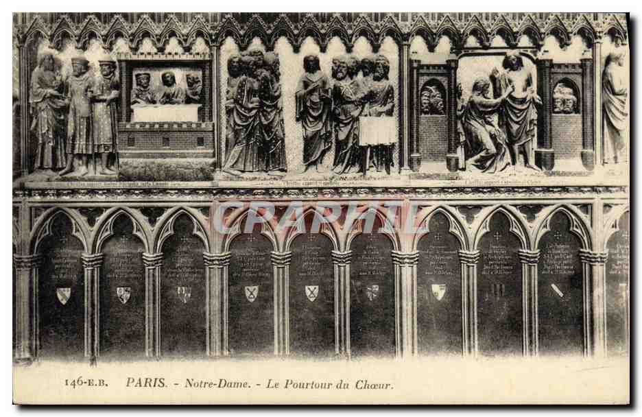 CPA Paris Notre Dame Le Pourtour du Choeur