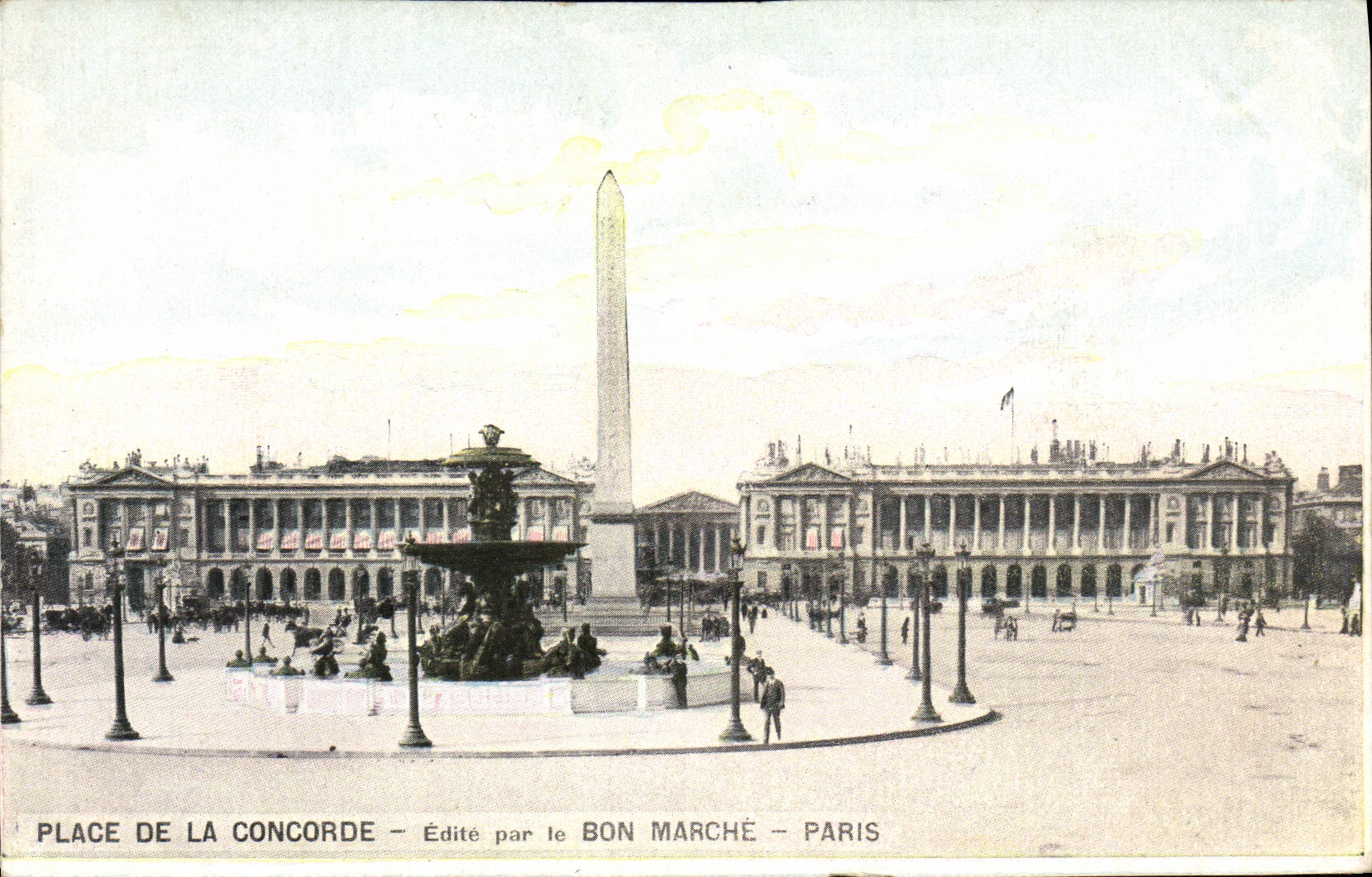 CPA Place de la Concorde Edite par le Bon Marche Paris