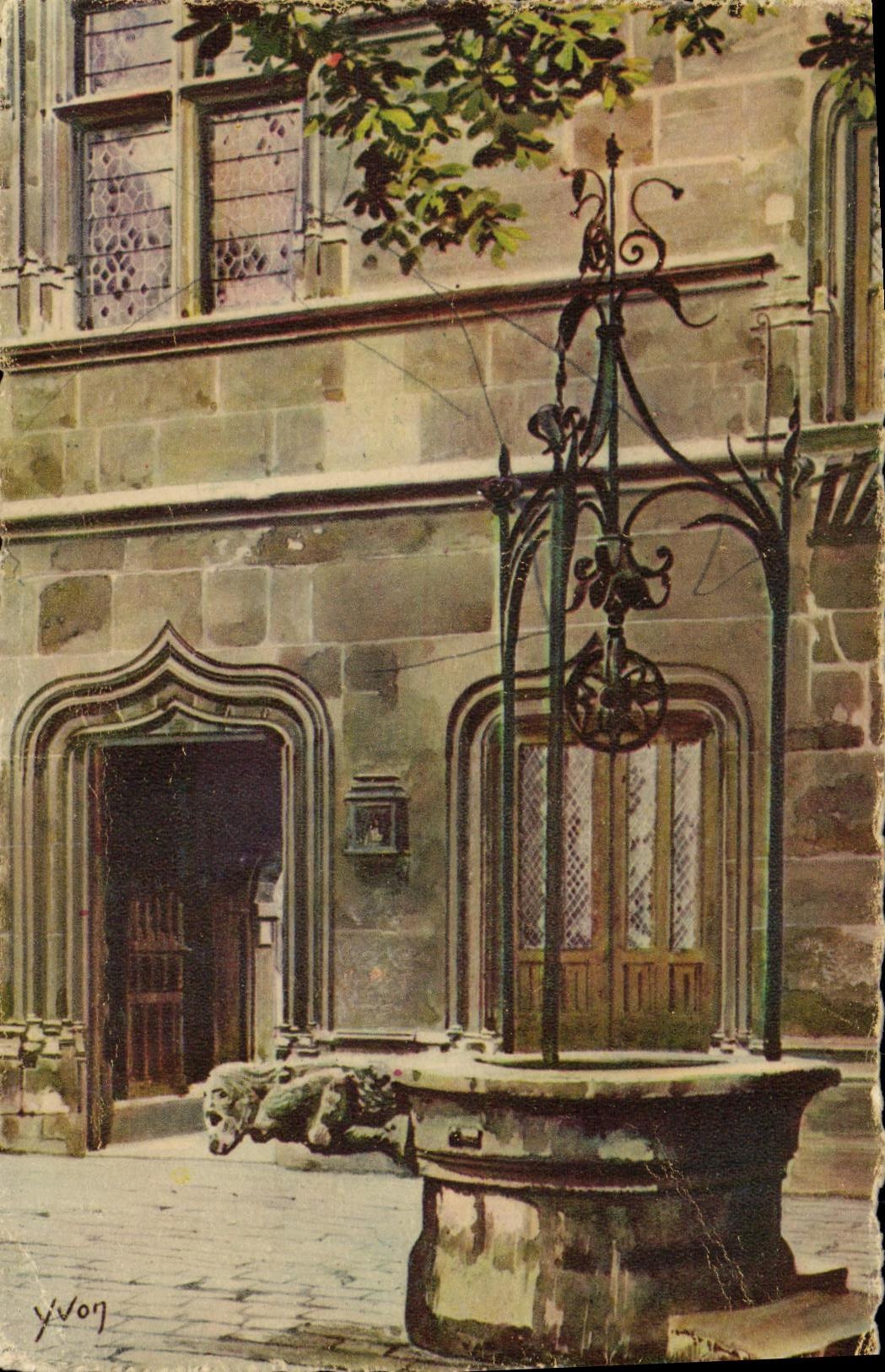 CPA Paris en Flanant Musee de Cluny Le puits