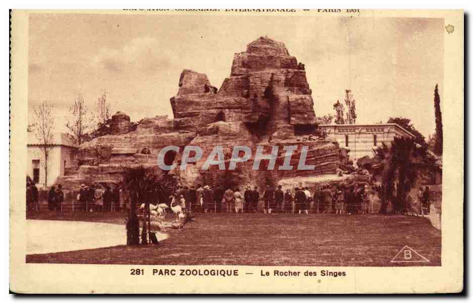 CPA Parc Zoologique Le Rocher des Singes Zoo Paris