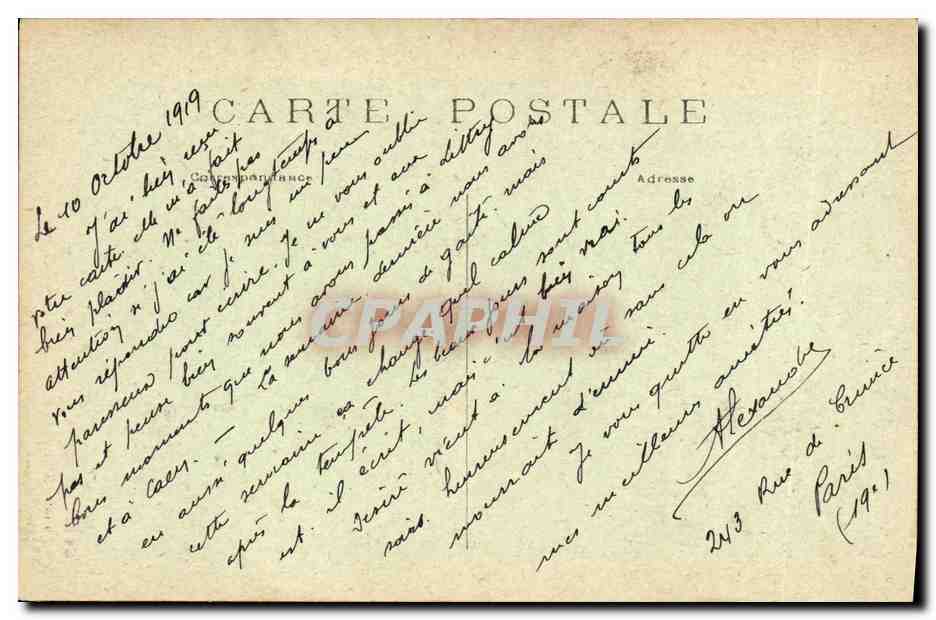 CPA Paris Eglise St Gervais date du VI e siecle — Rückseite
