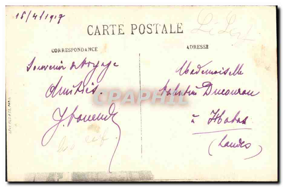 CPA Paris L Eglise Saint Laurent — Rückseite