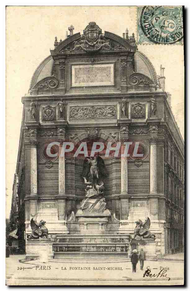CPA Paris La Fonatine Saint Michel