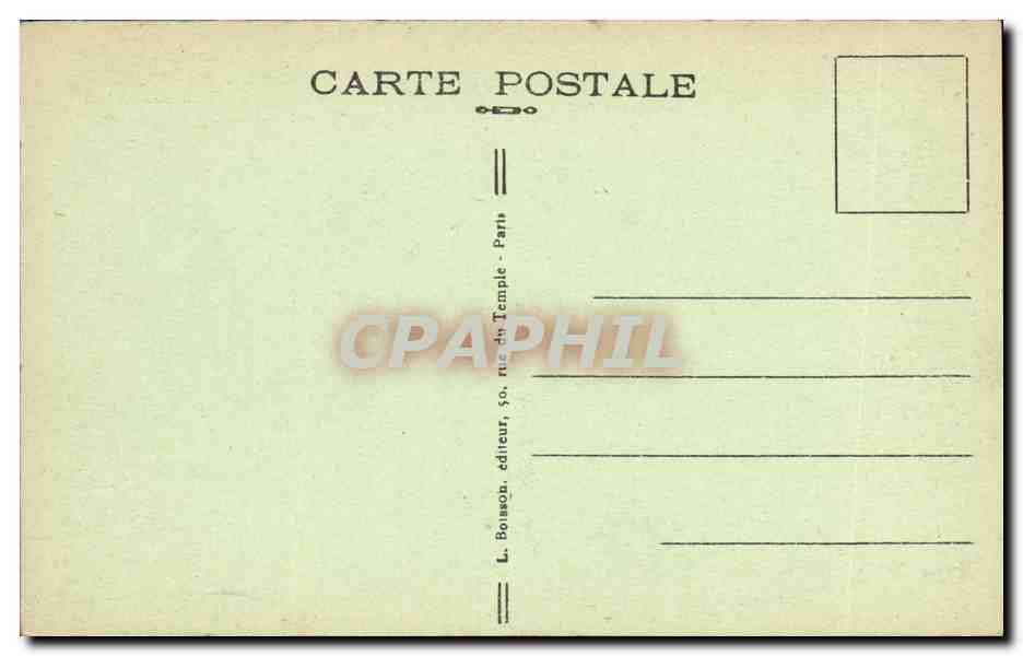 CPA Paris Square du Pere Lachaise Le Declin par Steine — Verso