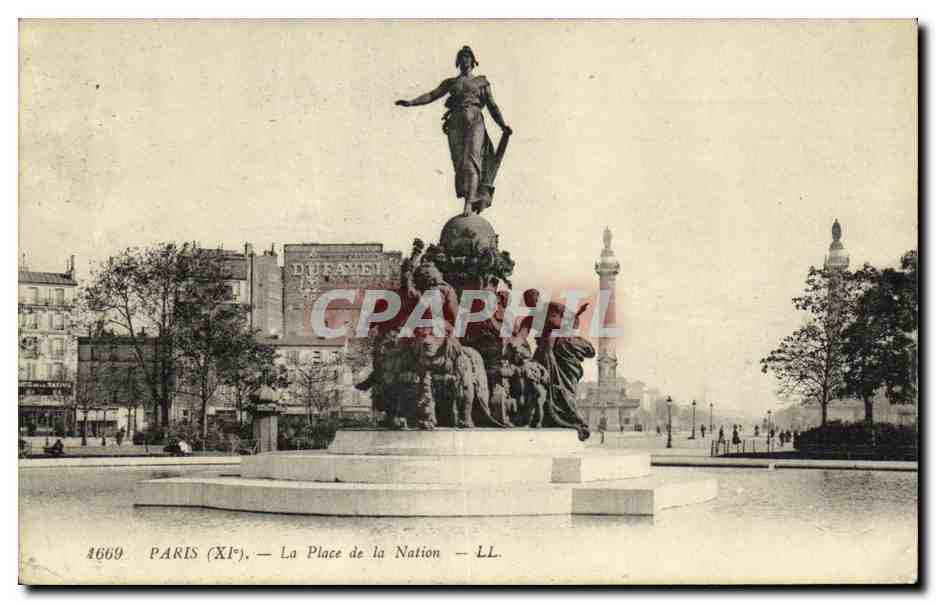 CPA Paris La Place de la Nation