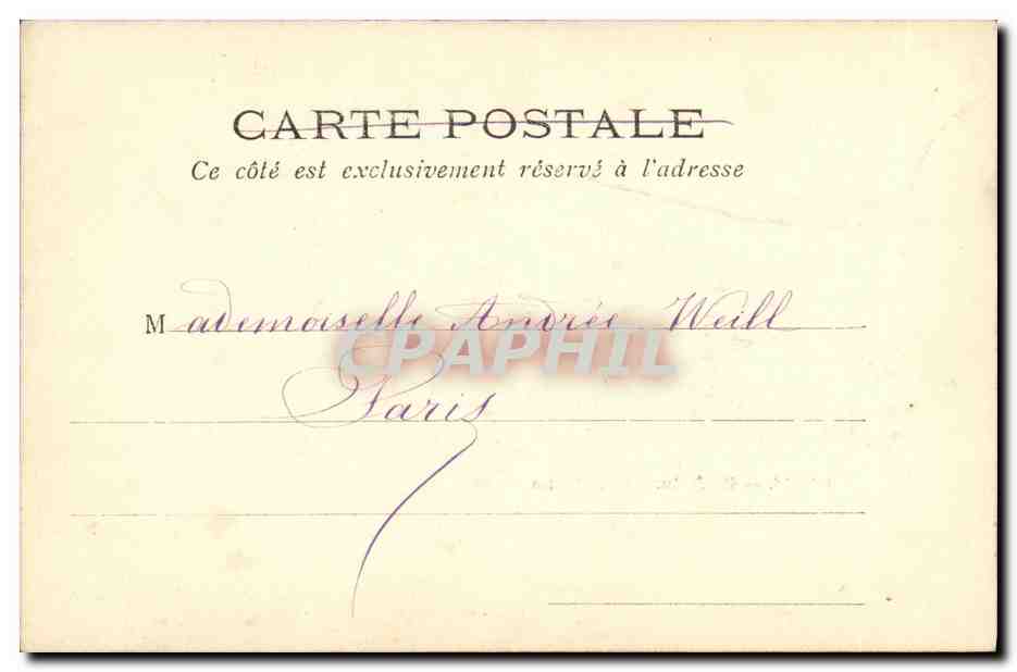 CPA Paris Prefecture de la Seine Notre Dame — Rückseite