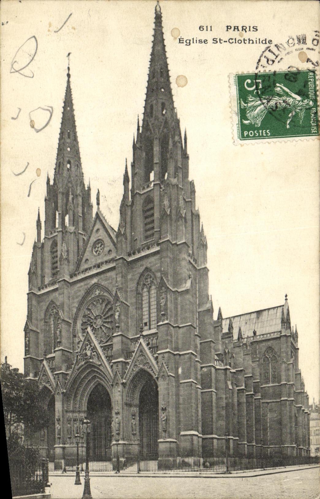 CPA Paris Eglise St Clothilde