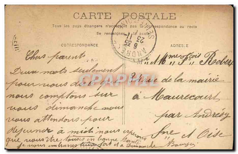 CPA Paris Eglise Saint Germain l Auxerrois  — Verso