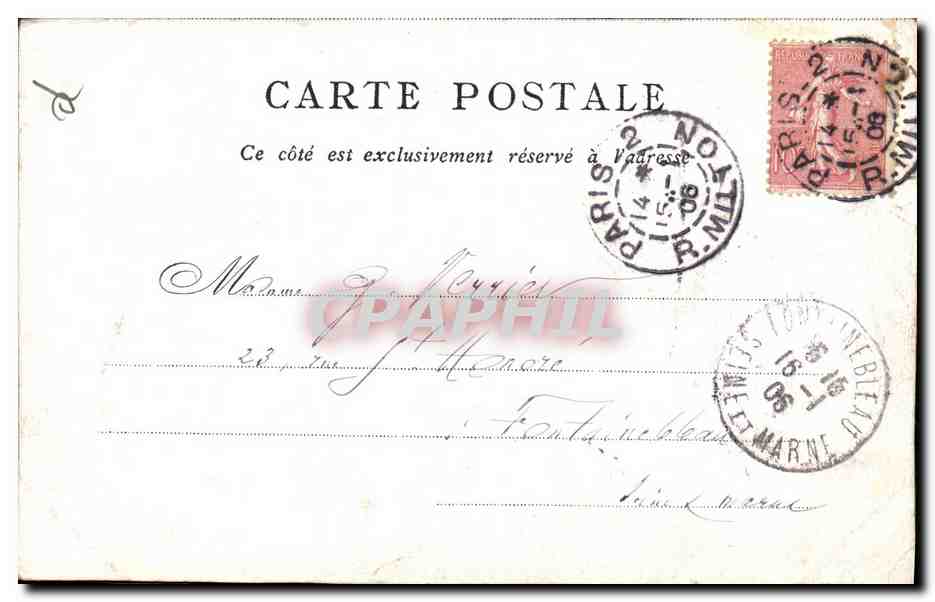 CPA Notre Dame Edite par le Bon Marche Paris — Verso