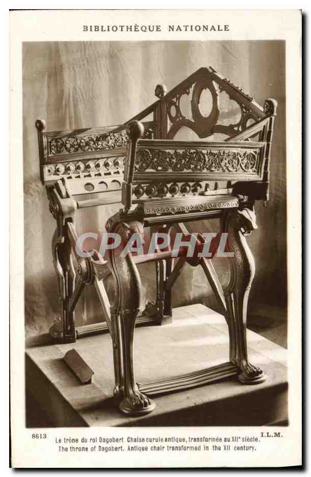 CPA Paris Bibliotheque Nationale Le trone du roi Dagonert