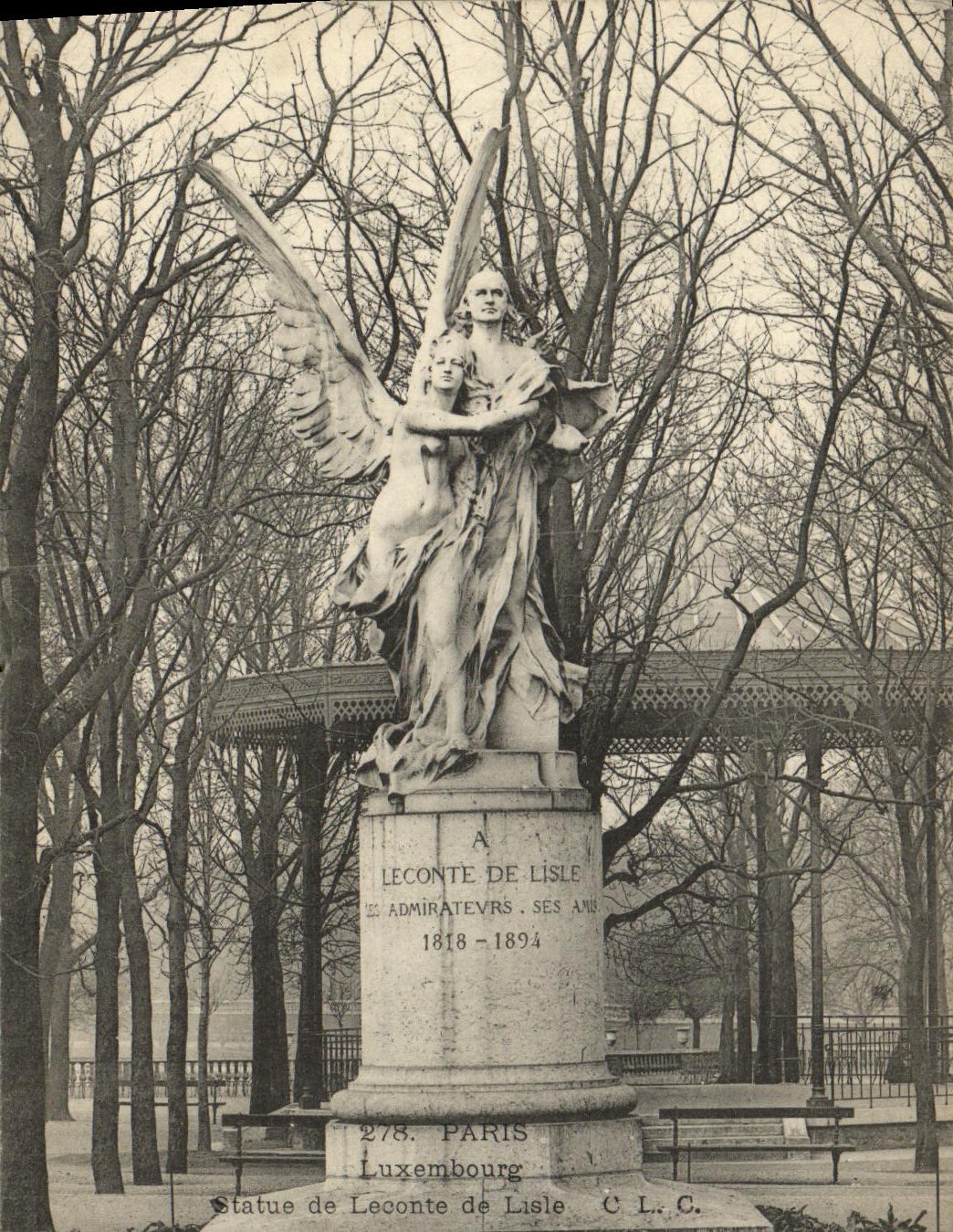 CPA Paris Luxembourg Statue de Leconte de Lisle