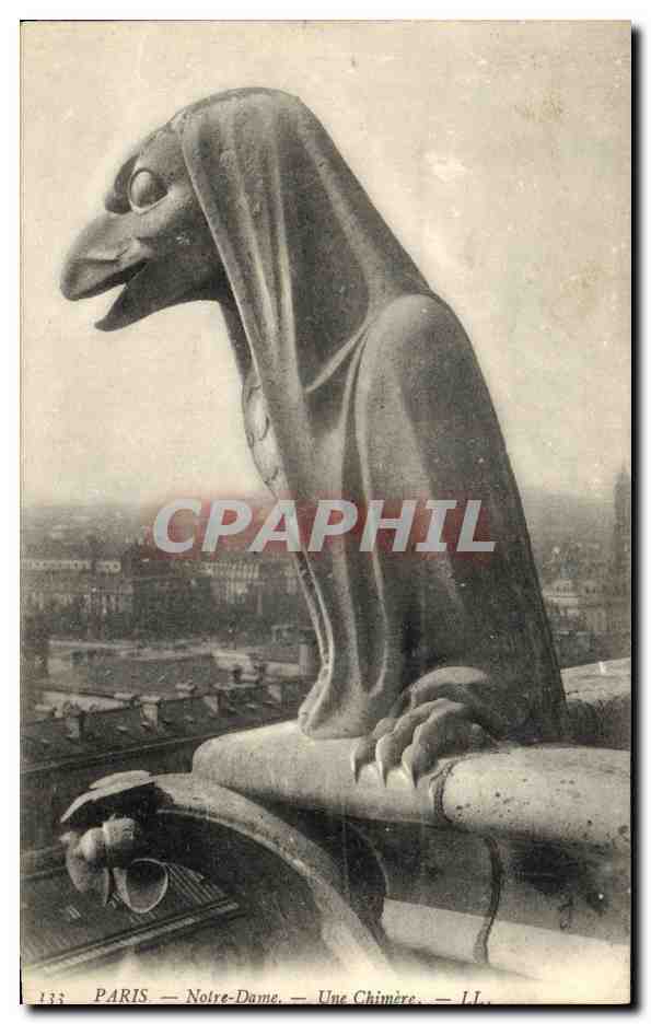 CPA Paris Notre Dame Une Chimere