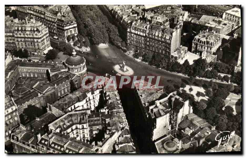CPM En Avion sur Paris La place d Iena Avenue du President Wilson