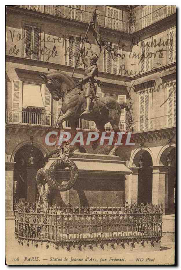CPA Paris Statue de Jeanne d Arc par Fremiet