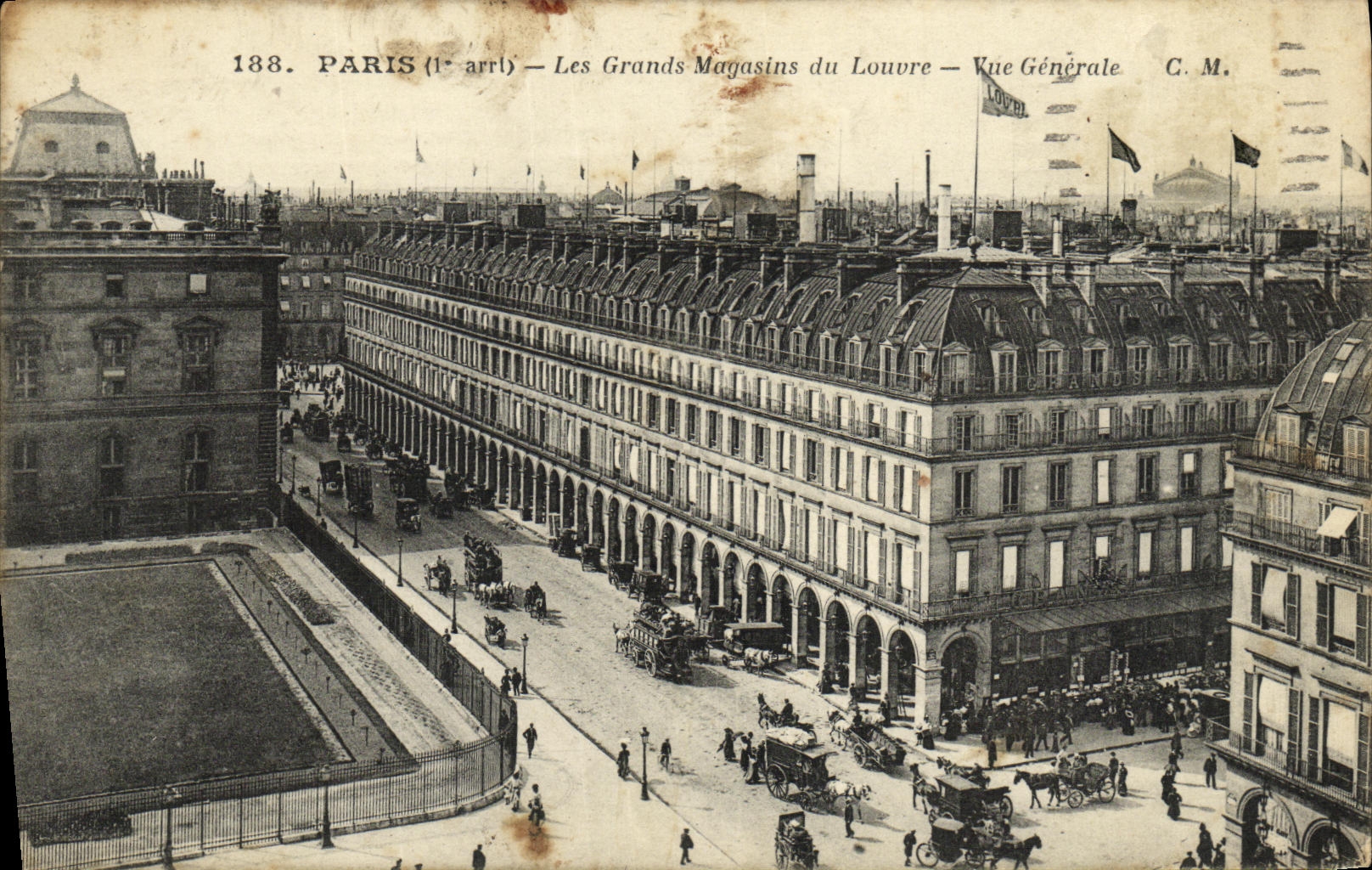 CPA Paris Les Grands Magasins du Louvre Vue generale