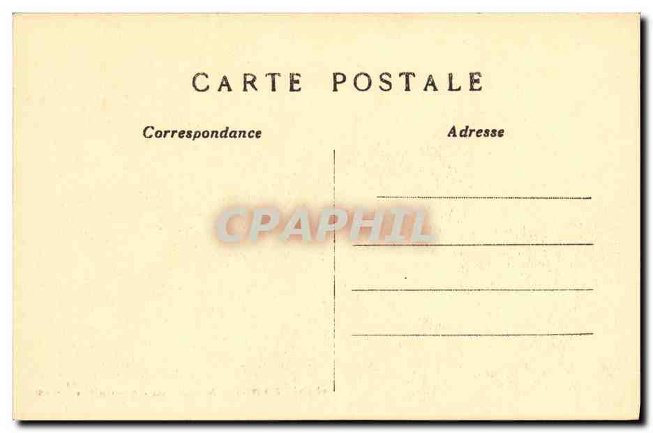 CPA Paris Notre Dame Gargouilles — Verso