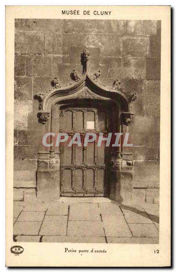 CPA Paris Musee de Cluny Petire porte d entree