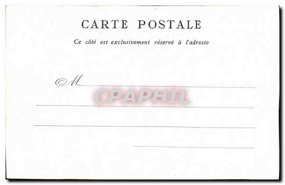 CPA Institut Edite par le Bon Marche Paris  — Rückseite