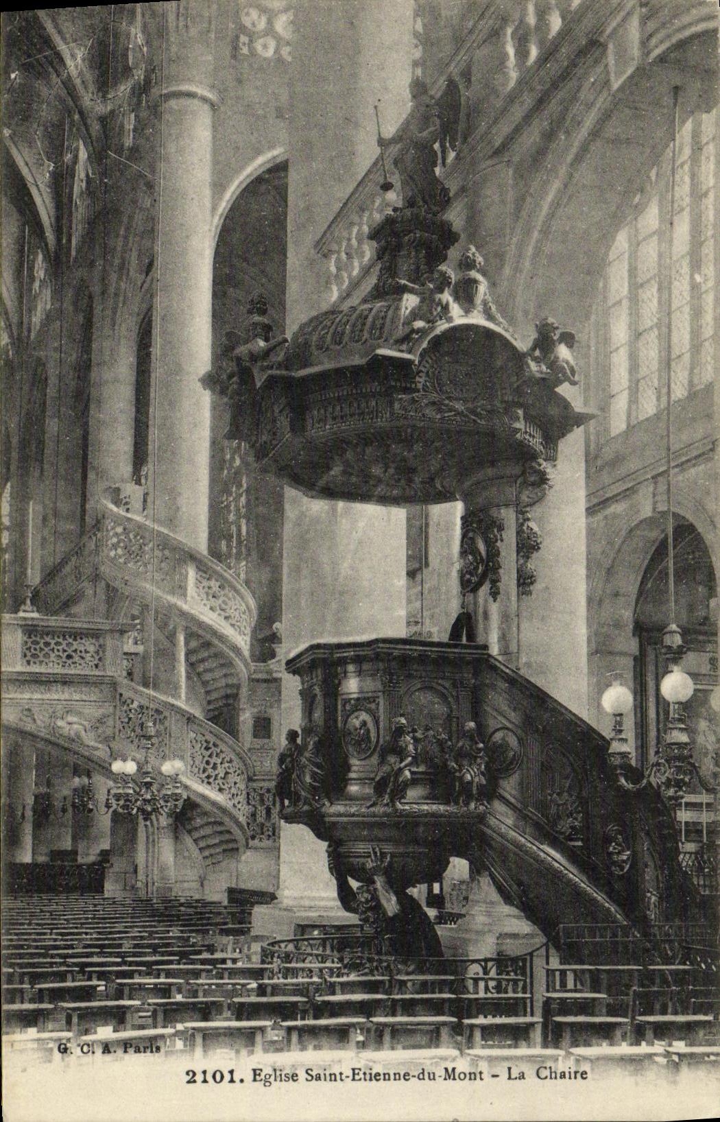 CPA Paris Eglise Saint Etienne du Mont la Chaire