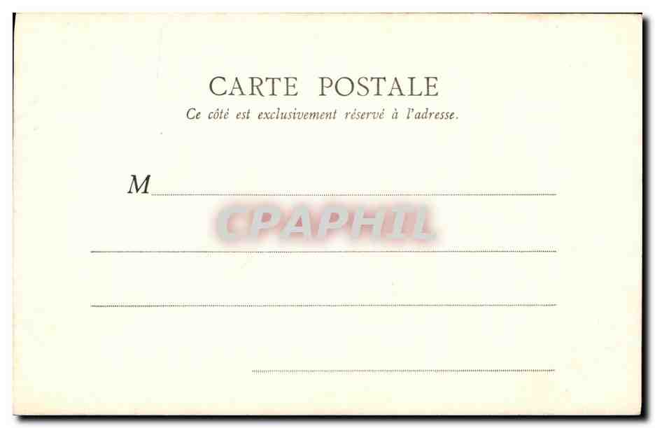 CPA Paris Ville de Strasbourg Place de la Concorde — Rückseite
