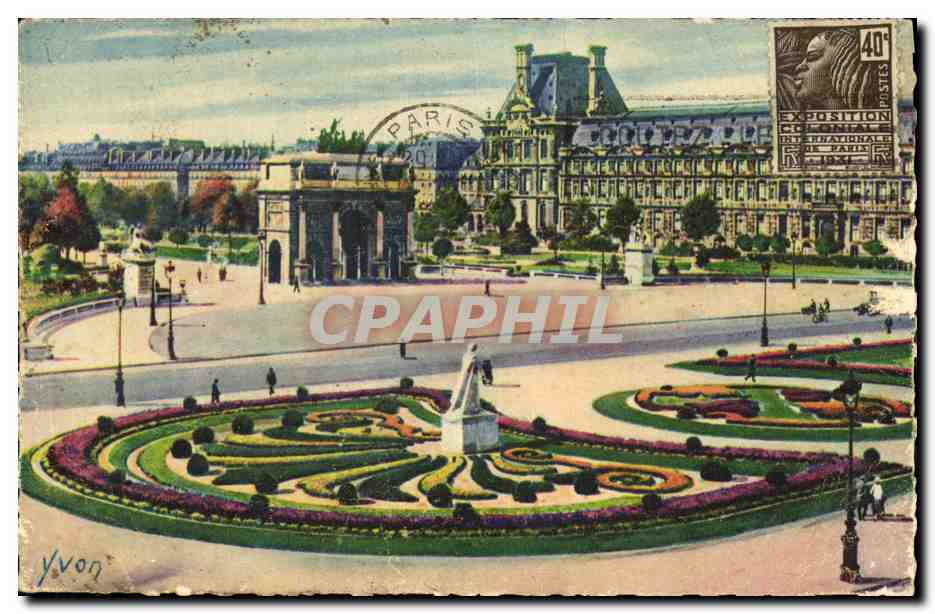 CPA Paris En Flanant Place du Carrousel 