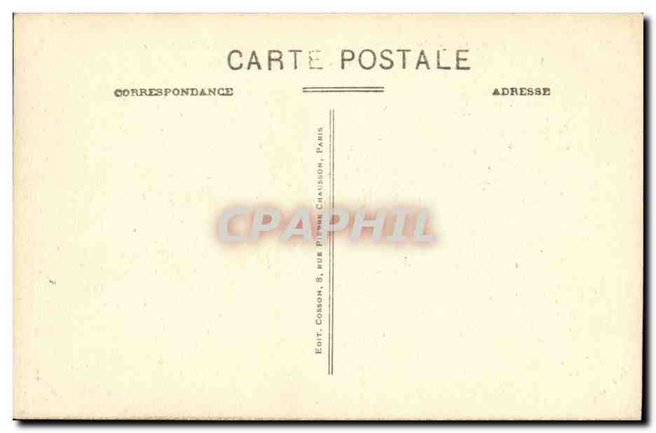 CPA Paris La Place du Palais Royal et le Conseil d Etat — Verso